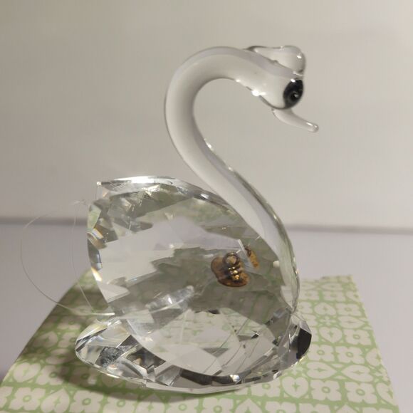 Cut Crystal Ornament Swan Timeless Treasures 27205AMC with Box - Picture 8 of 16